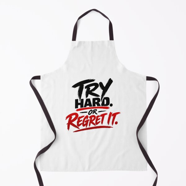Item preview, Try Hard Or Regret It – Bold Minimal Motivational Design designed and sold by Lovestickerco.