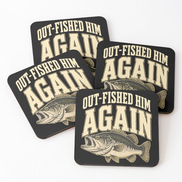 Item preview, Out-Fished Him Again Funny Fishing Buddy designed and sold by gordonbwyashop.