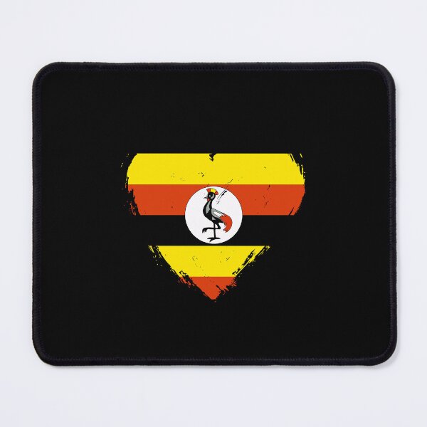 Item preview, Distressed Uganda Flag Heart UG designed and sold by shitpostee.