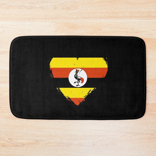 Item preview, Distressed Uganda Flag Heart UG designed and sold by shitpostee.