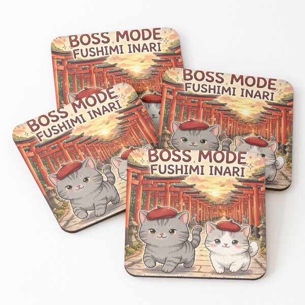 Aperçu de l'œuvre Boss Mode Kyoto Japan Cats Junior 7kg Freda 2kg Red Torii Gates créée et vendue par MAISON SYLVIE.