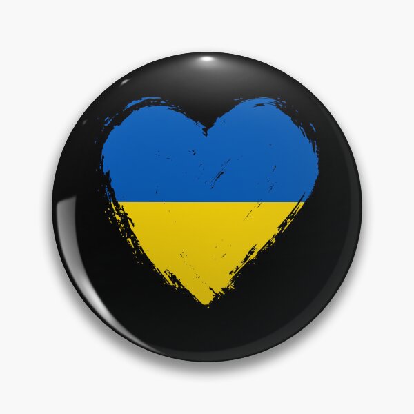 Item preview, Distressed Ukraine Flag Heart UA designed and sold by shitpostee.