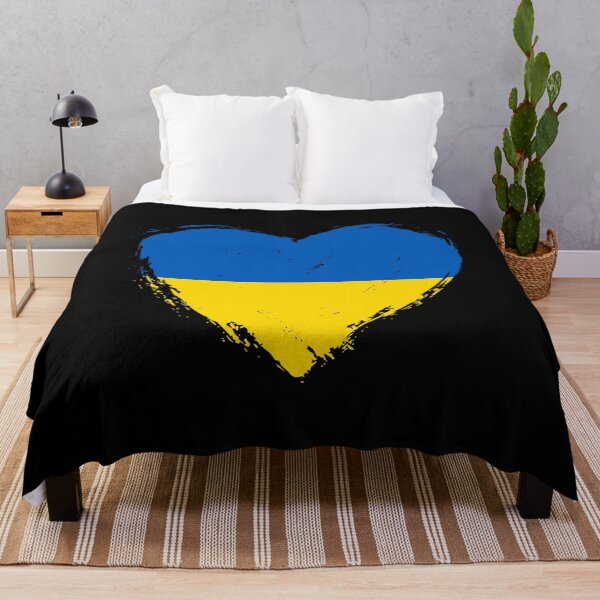 Item preview, Distressed Ukraine Flag Heart UA designed and sold by shitpostee.