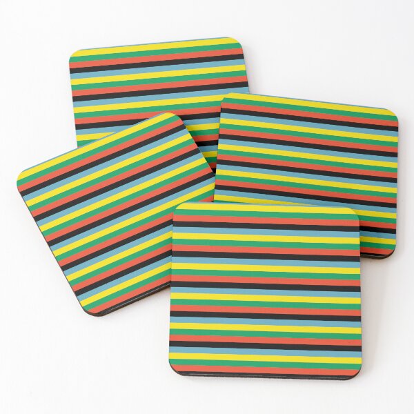 Item preview, Bold Rainbow Horizontal Stripe Pattern designed and sold by Zaya_art.