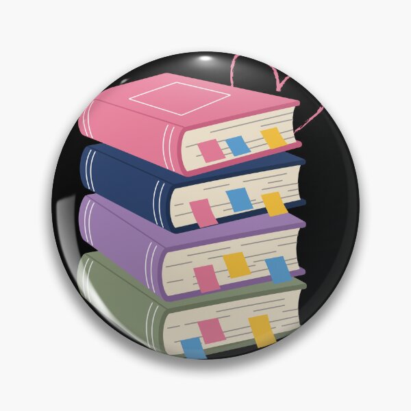 Item preview, Cute Tabbed Books Heart Sticky Notes Bookish Aesthetic designed and sold by PrintivoraHub.