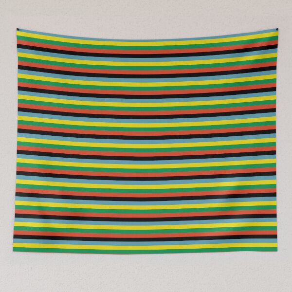 Item preview, Bold Rainbow Horizontal Stripe Pattern designed and sold by Zaya_art.
