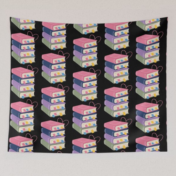 Item preview, Cute Tabbed Books Heart Sticky Notes Bookish Aesthetic designed and sold by PrintivoraHub.