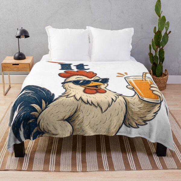 Item preview, Get Over It Funny Rooster Orange Juice designed and sold by aigcx.