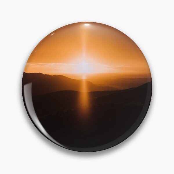 Item preview, Golden Hour Mountain Sun Flare Circle designed and sold by Vision Crafted.