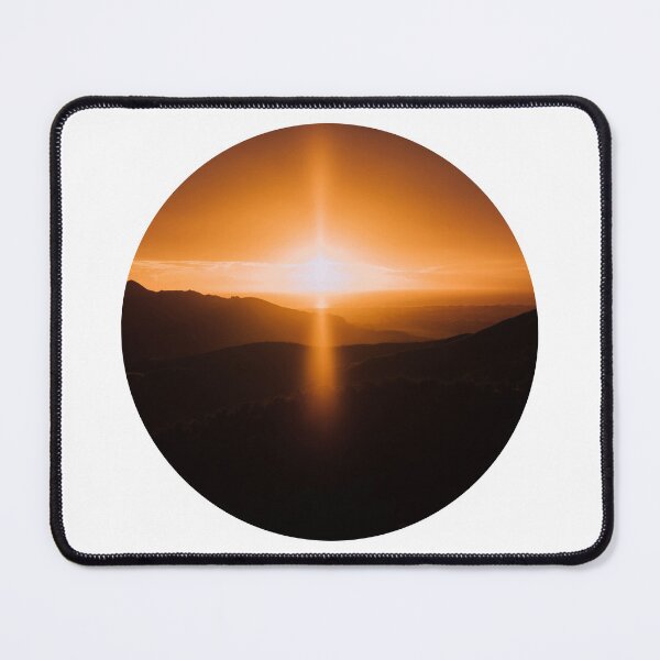Item preview, Golden Hour Mountain Sun Flare Circle designed and sold by Vision Crafted.