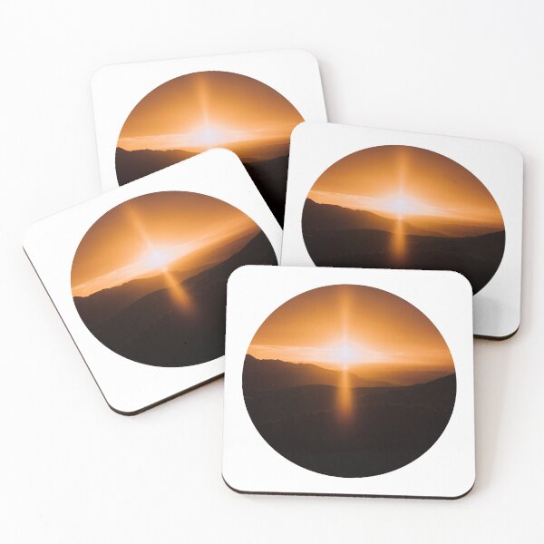 Item preview, Golden Hour Mountain Sun Flare Circle designed and sold by Vision Crafted.
