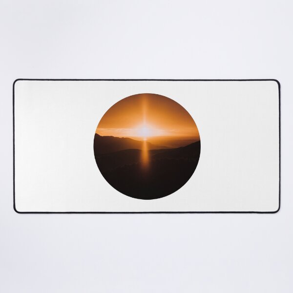 Item preview, Golden Hour Mountain Sun Flare Circle designed and sold by Vision Crafted.