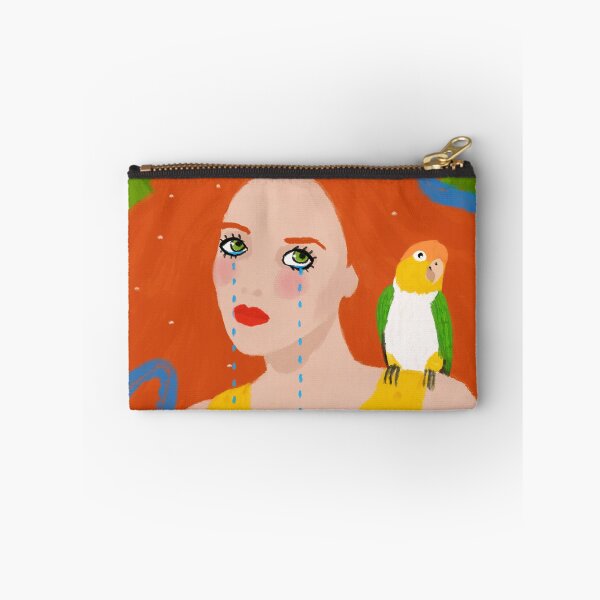 Item preview, Sad girl with parrot friend designed and sold by whiphet.