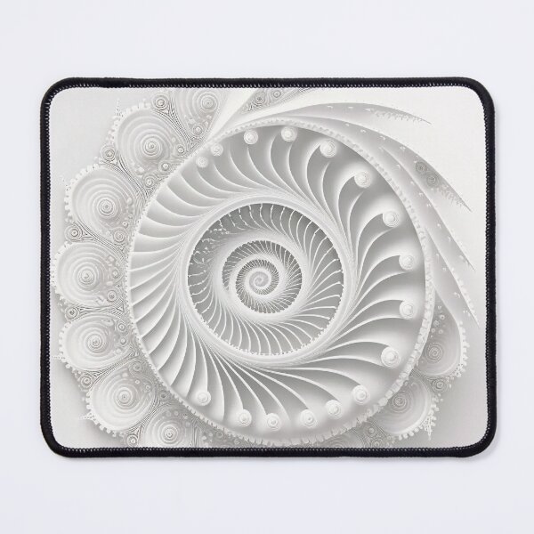 Item preview, Paper Cut Fractal Rosette in White designed and sold by RAGANADesign.