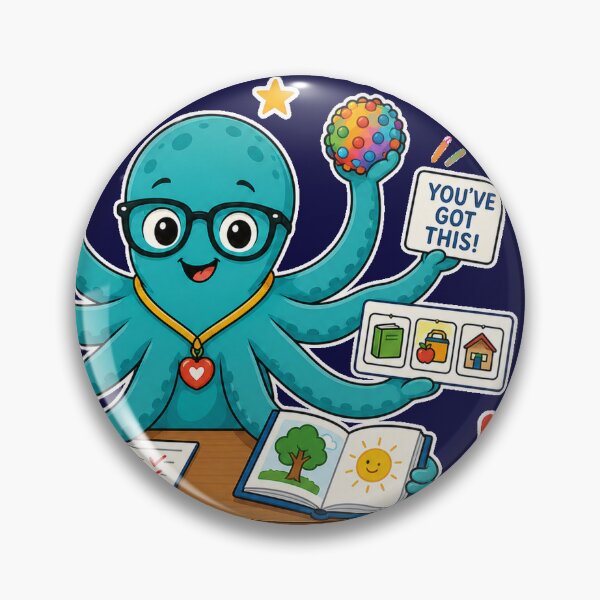 Item preview, Special Education Eight Arms Would Help Cute Octopus Teacher designed and sold by SVox.