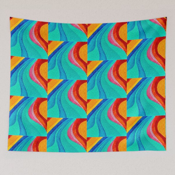 Item preview, Colorful Flowing Abstract Watercolor designed and sold by DaydreamDept..