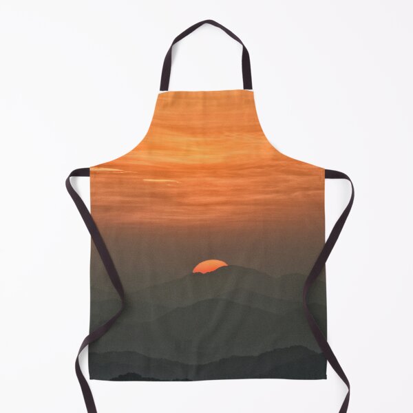 Item preview, Fiery Sunset Peak Mountain Layers Circle designed and sold by Vision Crafted.