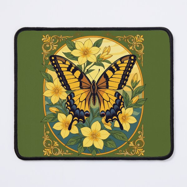 Item preview, Papilio glaucus Butterfly With Yellow Jasmine designed and sold by taiche.