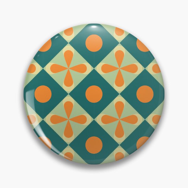 Item preview, Retro Flower Dot Diamond Pattern designed and sold by Zaya_art.