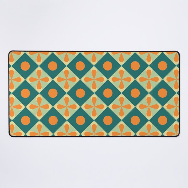 Item preview, Retro Flower Dot Diamond Pattern designed and sold by Zaya_art.