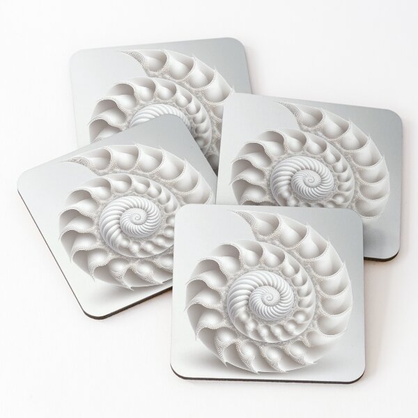 Item preview, Pearl Beaded Shell on Plain White designed and sold by RAGANADesign.
