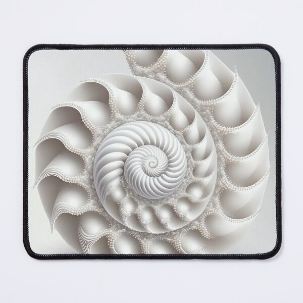 Item preview, Pearl Beaded Shell on Plain White designed and sold by RAGANADesign.