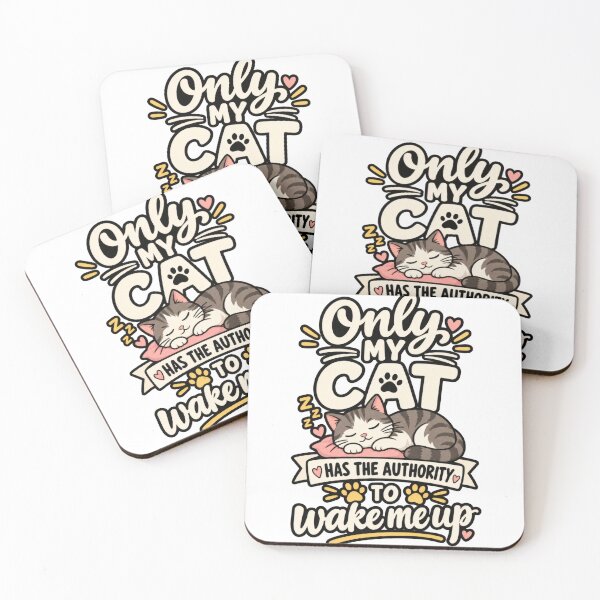 Item preview, Only My Cat Has the Authority to Wake Me Up designed and sold by OneStepFromArt.