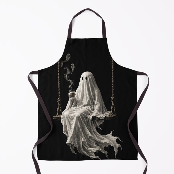 Item preview, Ghost on a Swing Drinking Coffee Spooky Coffee Lover designed and sold by will freed18.