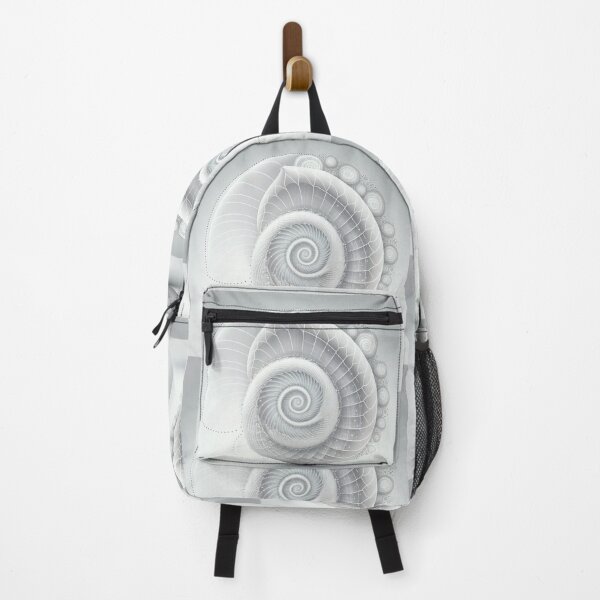 Item preview, Ridged White Shell with Dotted Trail designed and sold by RAGANADesign.