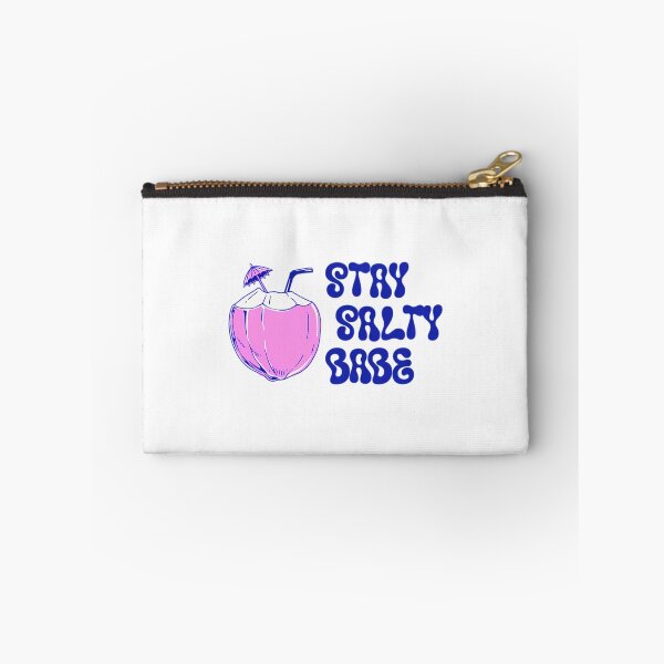 Artikelvorschau, Stay Salty Babe Retro Groovy Pink Coconut Drink Beach Design entworfen und verkauft von rin-aRitzxbc.