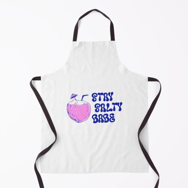 Item preview, Stay Salty Babe Retro Groovy Pink Coconut Drink Beach Design designed and sold by rin-aRitzxbc.