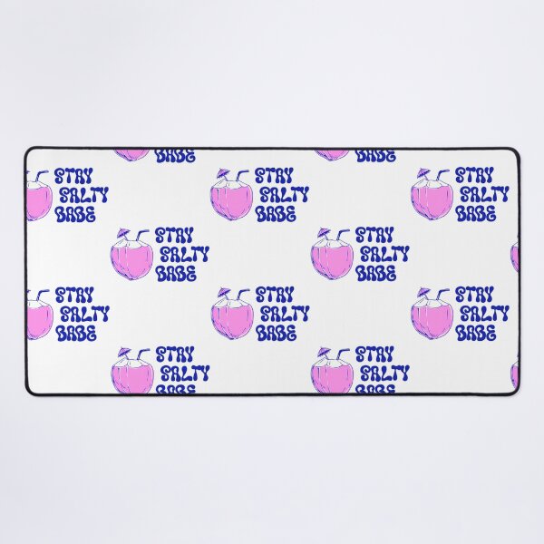 Item preview, Stay Salty Babe Retro Groovy Pink Coconut Drink Beach Design designed and sold by rin-aRitzxbc.