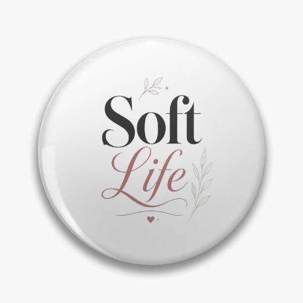 Item preview, Soft Life | Trendy Aesthetic Typography Design designed and sold by KaroxoStore.