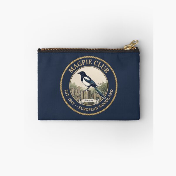 Item preview, Magpie Club Vintage Badge European Garden Bird designed and sold by CalmCapy Co.