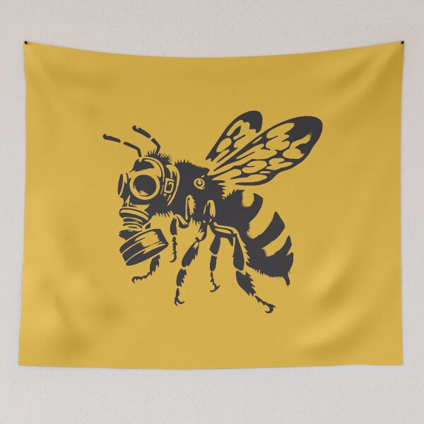Item preview, Bee with gasmask designed and sold by DeltaBOX.