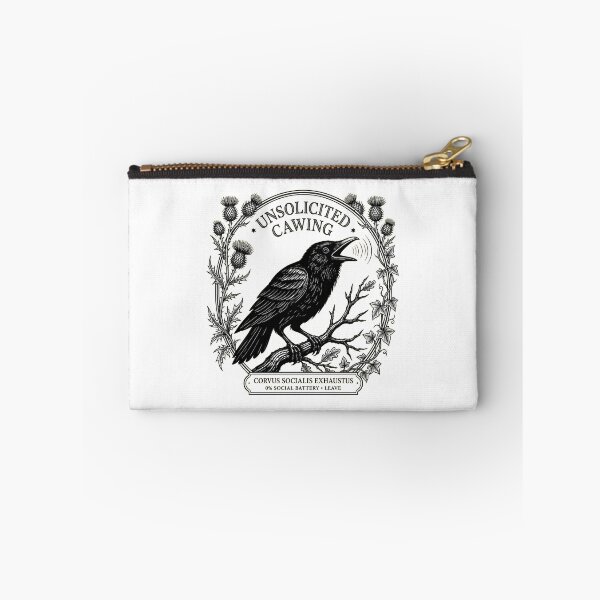 Item preview, Unsolicited Cawing – Funny Introvert Crow designed and sold by Gerhard-VIN.