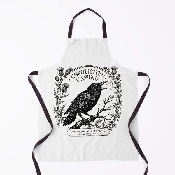 Item preview, Unsolicited Cawing – Funny Introvert Crow designed and sold by Gerhard-VIN.