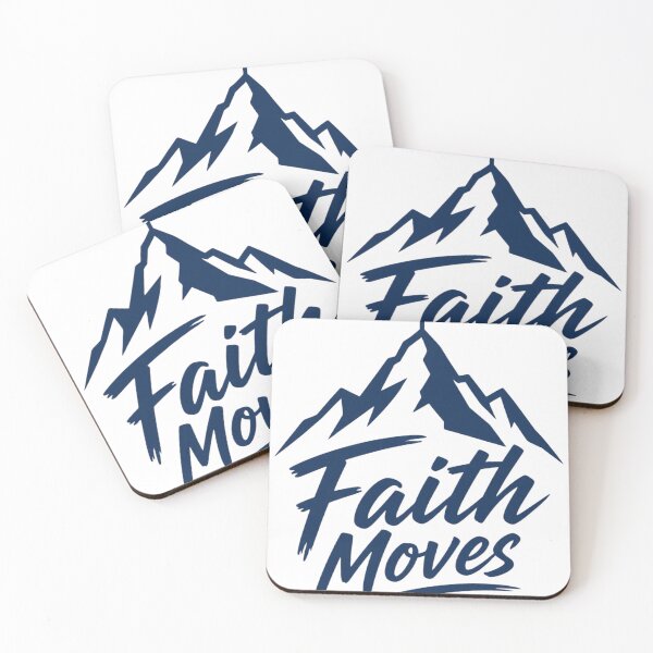 Item preview, Faith Moves Shirt | Minimalist Christian Mountain Tee designed and sold by guchieworldcollection.