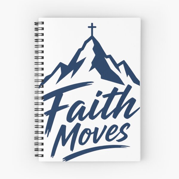 Item preview, Faith Moves Shirt | Minimalist Christian Mountain Tee designed and sold by guchieworldcollection.