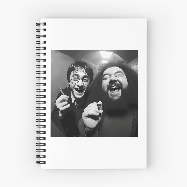 Item preview, Funny Wizard Boy and Giant Friend Black and White Fisheye Selfie Parody designed and sold by Vekonn.