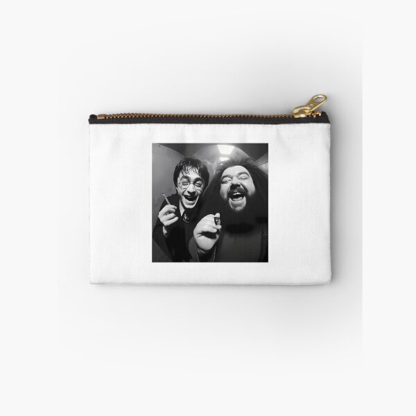 Item preview, Funny Wizard Boy and Giant Friend Black and White Fisheye Selfie Parody designed and sold by Vekonn.