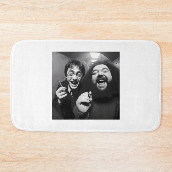 Item preview, Funny Wizard Boy and Giant Friend Black and White Fisheye Selfie Parody designed and sold by Vekonn.