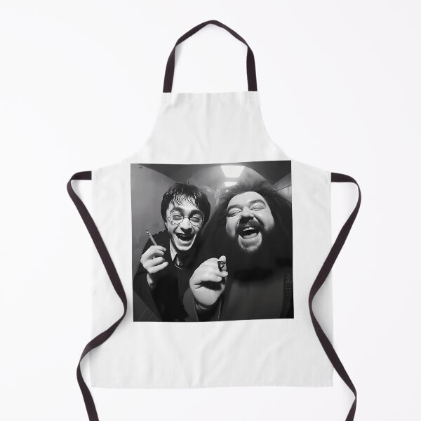 Item preview, Funny Wizard Boy and Giant Friend Black and White Fisheye Selfie Parody designed and sold by Vekonn.