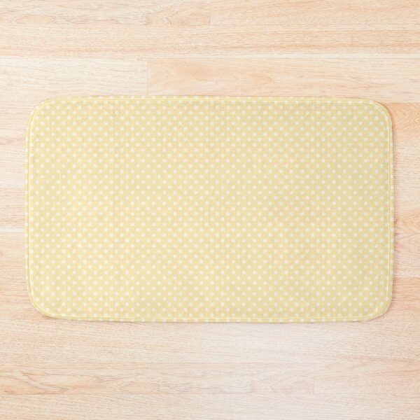 Item preview, Small White Polka Dots on Light Yellow designed and sold by Pinkdeer Designs.