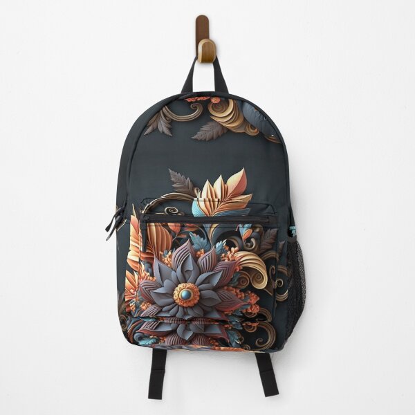 Item preview, Copper and Teal Bouquet on Charcoal designed and sold by RAGANADesign.
