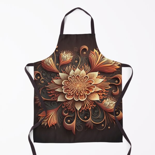 Item preview, Copper Rosette Bouquet on Deep Brown designed and sold by RAGANADesign.