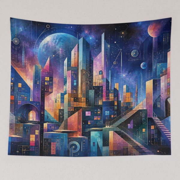 Item preview, Cosmic Geometry Metropolis designed and sold by Sigtrix.