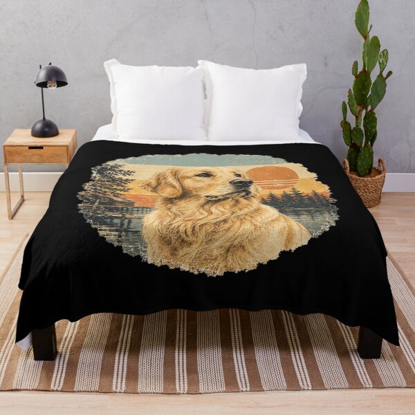 Item preview, Vintage Golden Retriever Sunset Retro Adventure designed and sold by Bartas2026.