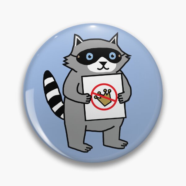 Item preview, No Kings Resist Raccoon designed and sold by ellenhenry.