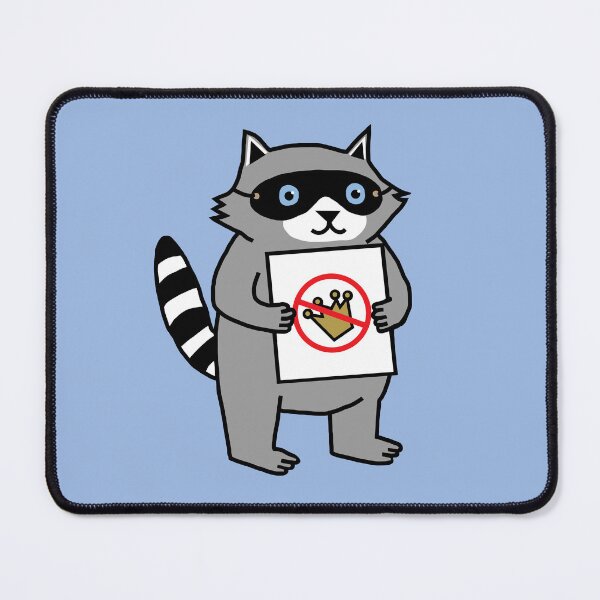 Item preview, No Kings Resist Raccoon designed and sold by ellenhenry.